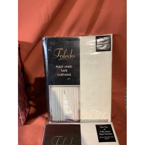 107 - Collection of Curtains and Bedding in sealed packaging