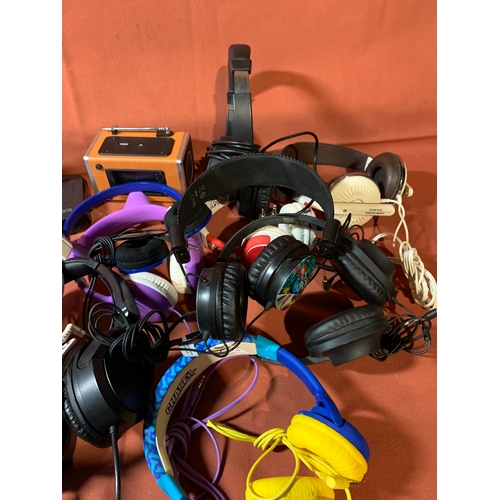 247 - Audio Lot including Speakers and Headphones