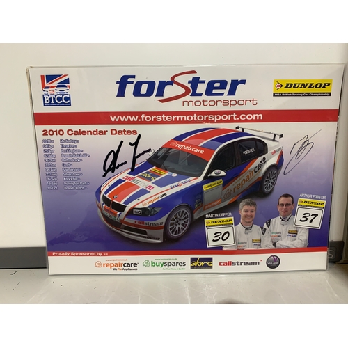 176 - Signed British Touring Championship Laminated Posters