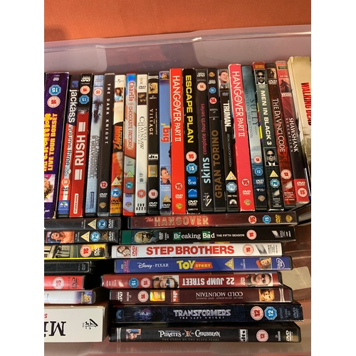 187 - 5 Large Boxes with a Selection of DVDs