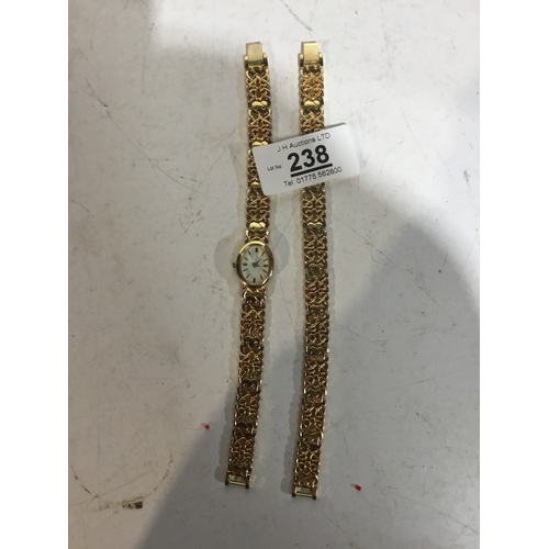 238 - Matching Womens Watch and Bracelet