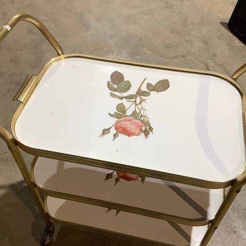 340 - Three tier vintage tea trolley