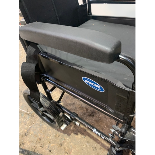 278 - Invacare folding wheel chair 380mm