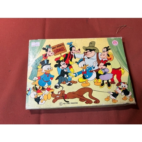 171 - Vintage Monopoly Board and Disney Stamps