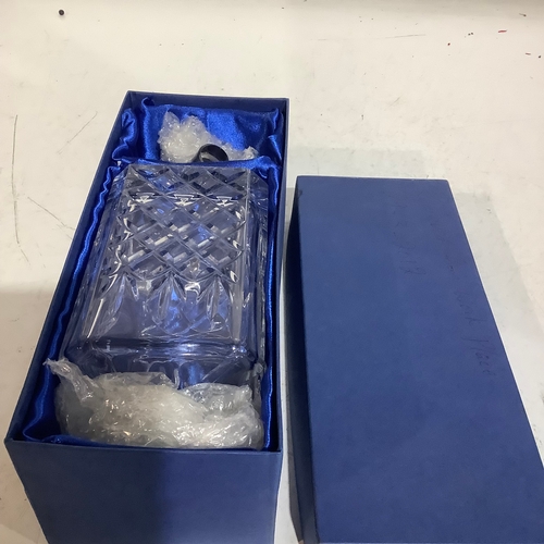 602 - Boxed glass decanter