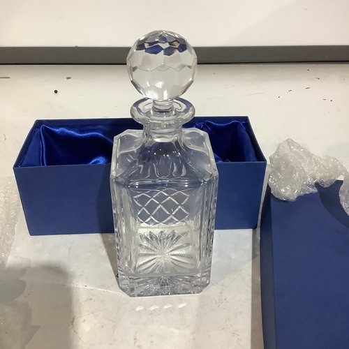 602 - Boxed glass decanter