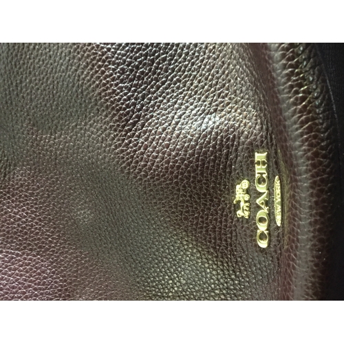 478 - Genuine Brown leather handbag by Coach New York