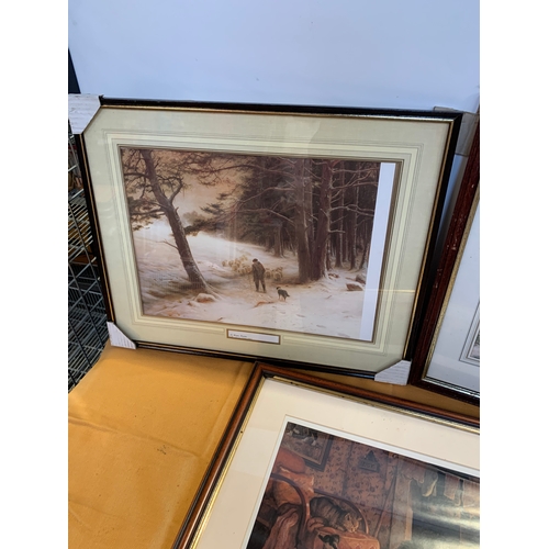 621 - Quantity of landscape scene prints in frames