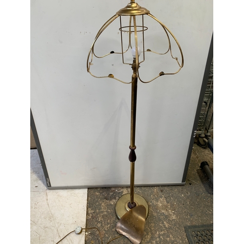 715 - Floor Standing Lamp with Glass Shade