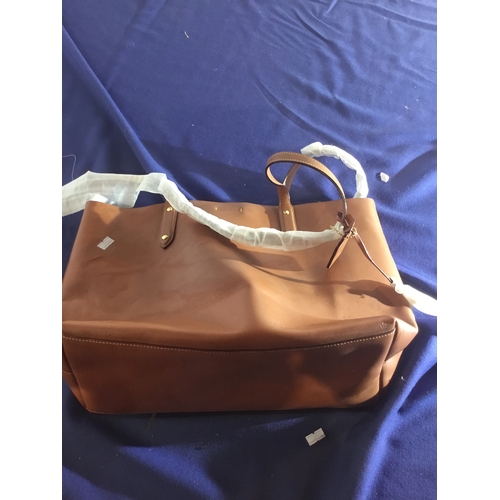 491 - Tan leather Tote bag  by Coach New York