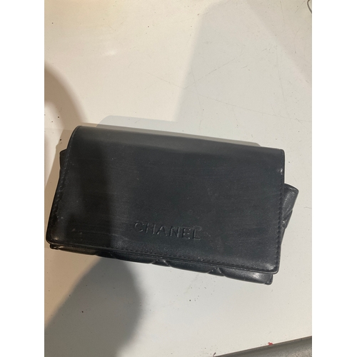 494 - A black genuine Chanel glasses case