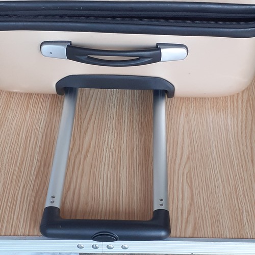 13 - Large Antler Hard Shell Suitcase. Pull along extendable handle on 4 wheels. Sturdy and solid. Intern... 