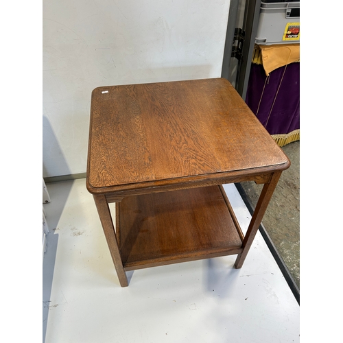 425 - Mid century style wooden coffee table with under shelf