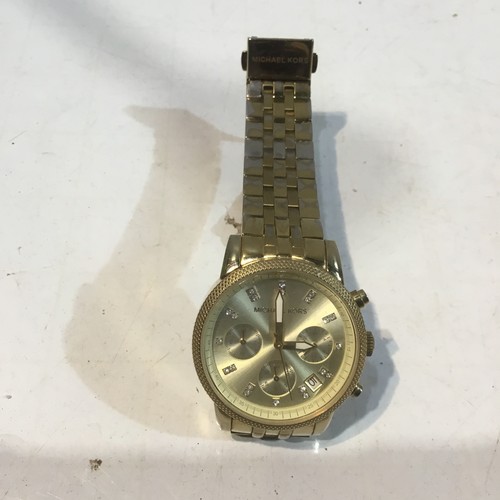 73 - Michael Kors stainless steel gold coloured watch