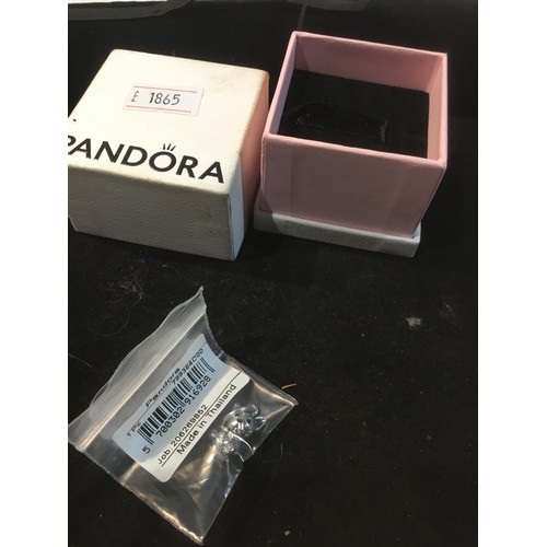 76 - Genuine Pandora small dog charm with box