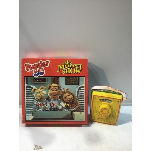 257 - Vintage Fisher Price music box plus Puzzler 80 The Muppet Show