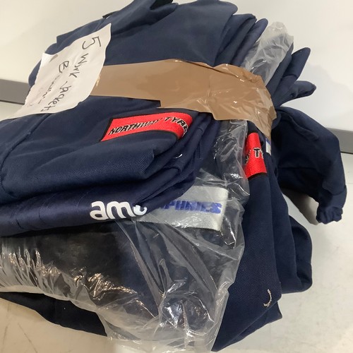 182 - 5 branded work jackets - as new