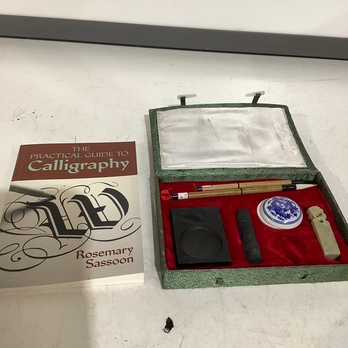 190 - The practical guide to calligraphy and a chinese style calligraphy set