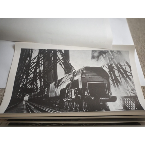 85 - Quantity of locomotive themed prints