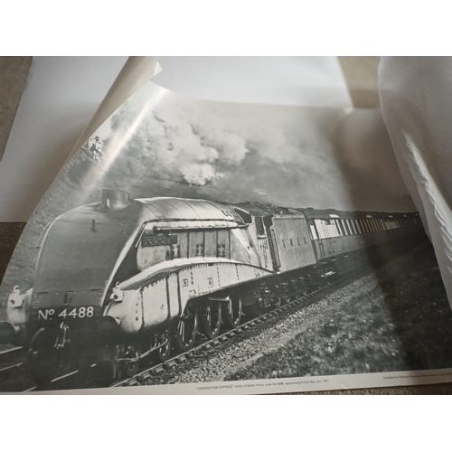 85 - Quantity of locomotive themed prints