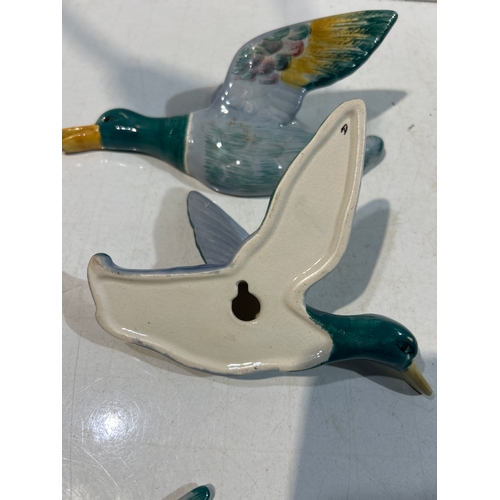 40 - Trio of Wall Mallard Ornaments