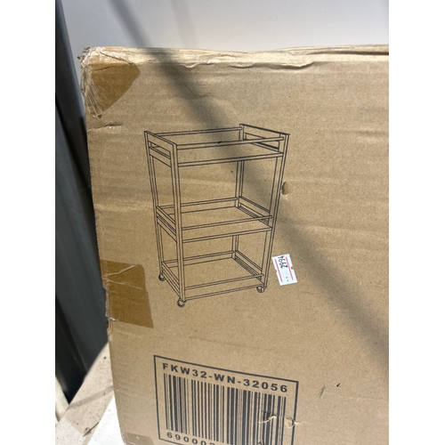 72 - SoBuy Kitchen Trolley - new in box - white