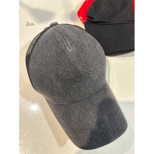 84 - Two Beechfield and one Hugo Boss Baseball Caps