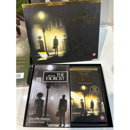 130 - DVD and video Special Box Sets - three WW2 themed and the Exorcist