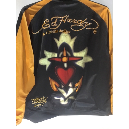 155 - Ed Hardy by Christian Audigier born free jacket size L