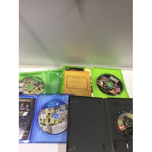 190 - Various games - ps4 fifa 17, xbox one fifa 17, xbox brothers in arms plus nintendo gamecube fifa foo... 