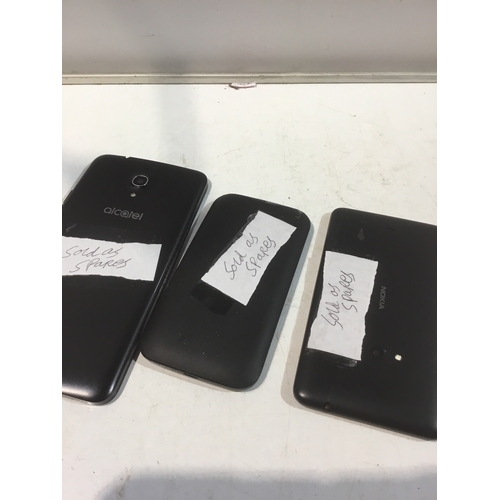 194 - 3 phones sold as spares