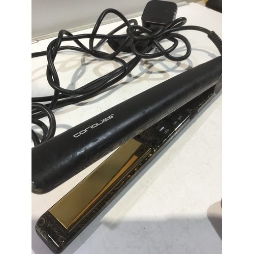 217 - Corioliss gold black sof touch Straightener