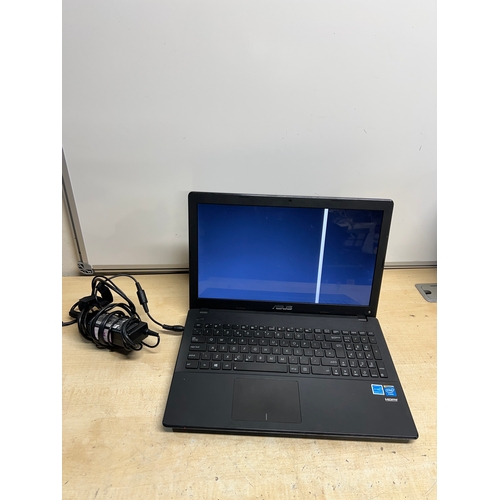 283A - Asus X551C laptop - powers on - needs resetting - has line on the screen - comes with charger