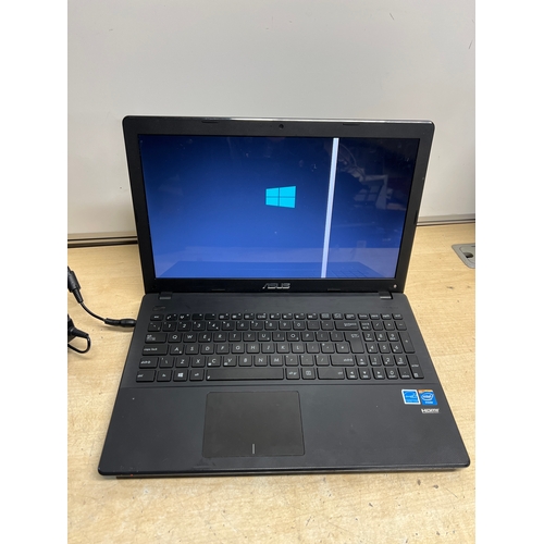 283A - Asus X551C laptop - powers on - needs resetting - has line on the screen - comes with charger