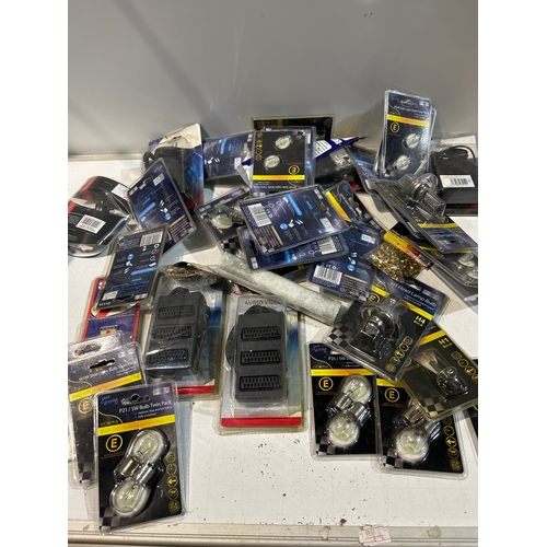 266 - Brand new light bulbs, scart adapters and more