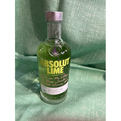 88A - Sealed bottle of Absolut Lime vodka - 700ml