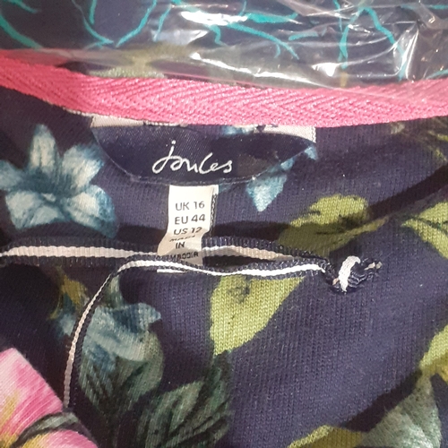 225A - Bundle of clothing including River Island, Pure silk item new, Joules top, new Roman Originals and m... 