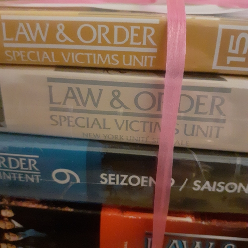 156A - Quantity of D.V.Ds. Mostly Law and order/crime boxsets. Some new, all very good condition and comple... 