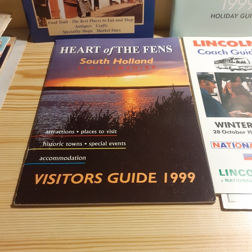 54A - Local interest. Bartholomew Half inch Fenland map with some tourist information booklets fro the 80s... 