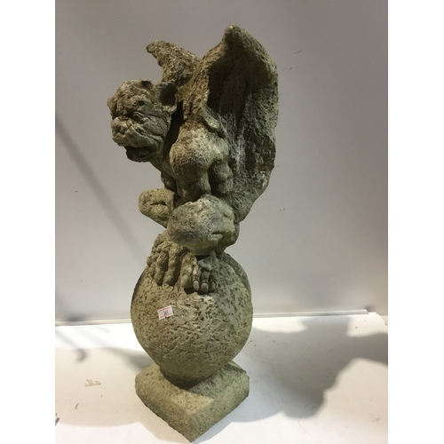 26 - Vintage Garden Gargoyle statue height appox 50 cm