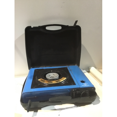 62 - Portable gas stove with carry case