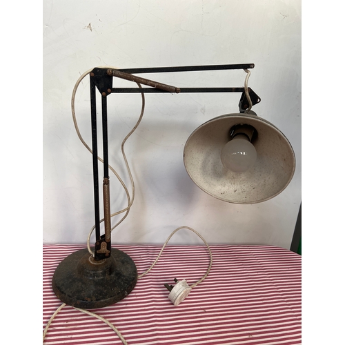 192 - Vintage black angle poise style lamp