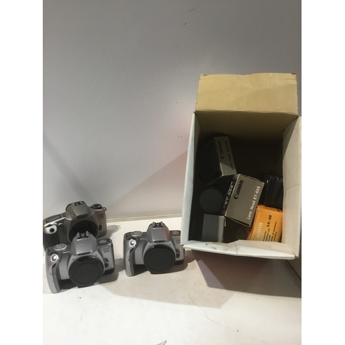 88 - 3x Canon EOS 300V cameras with accessories