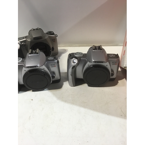 88 - 3x Canon EOS 300V cameras with accessories