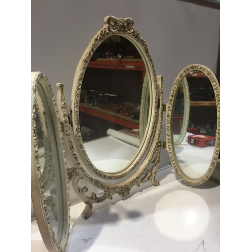 100 - 3 way dressing table mirror