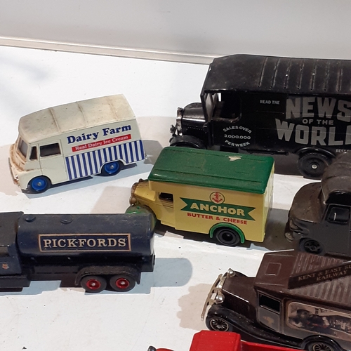 132A - Quantity of diecast. Includes Corgi etc. Dusty but overall good condition