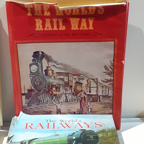 143A - Collection of books on steam and railway. Mix of hardback and paperback. Books mainly good readable ... 