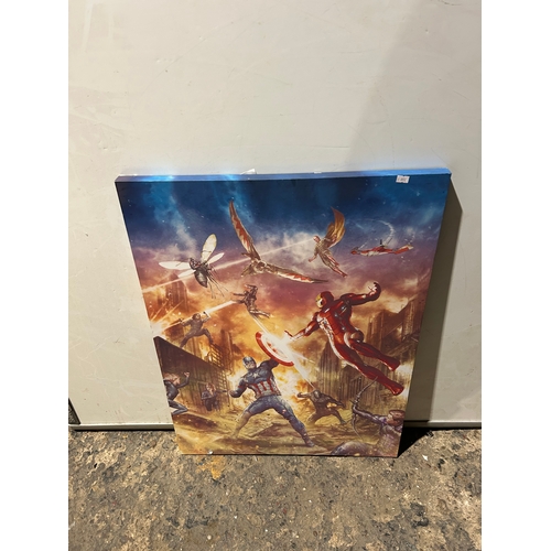 31 - Captain America v Iron Man large Canvas print