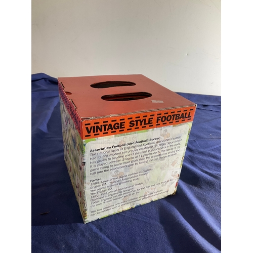 33 - Vintage style football with box