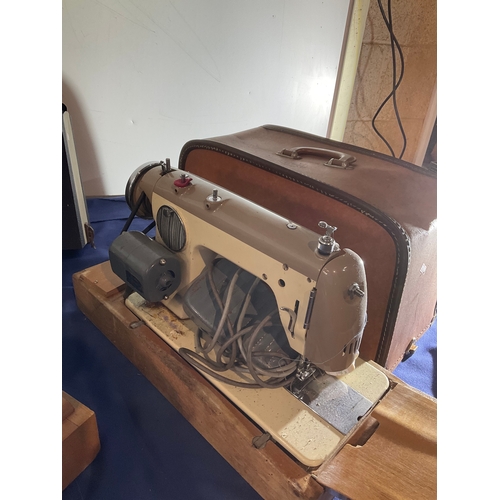 62 - 2x vintage sewing machines inc Viscount